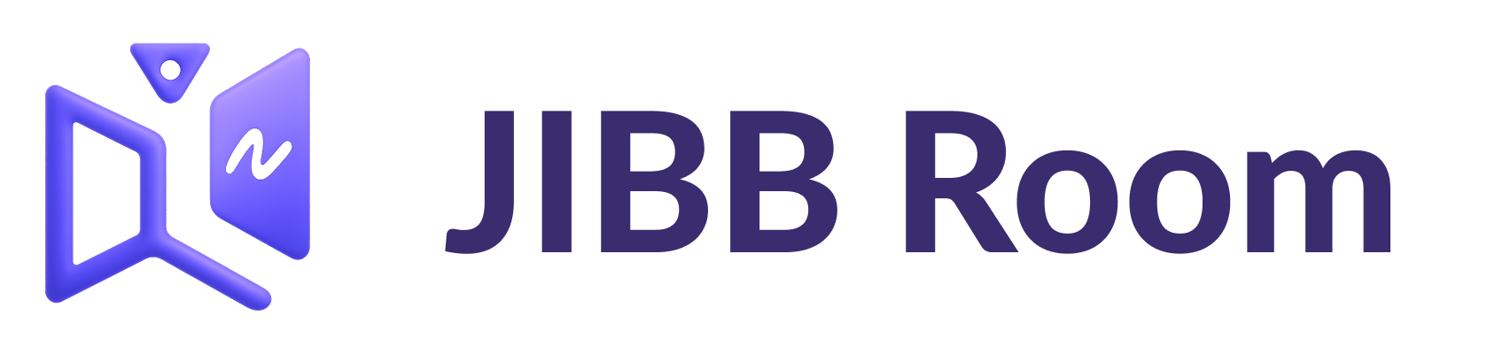 JIBB Room logo featuring stylized purple door and window icon next to the text 'JIBB Room'.